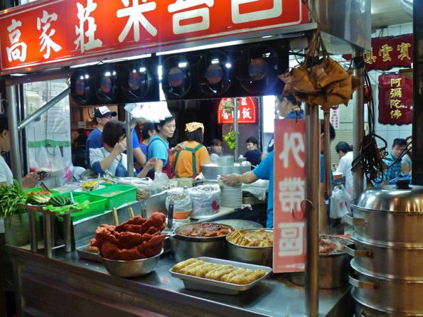Street food stall in Taipei