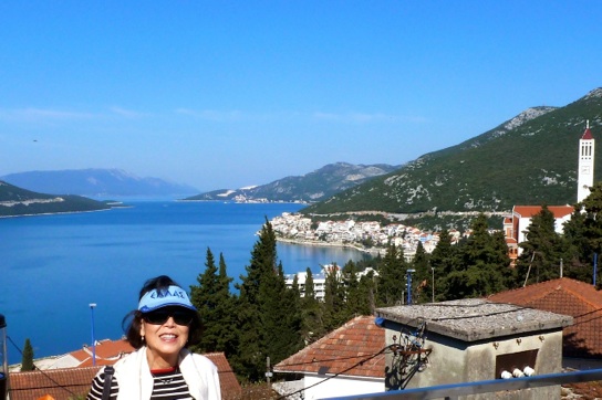 View from Neum, a town in Bosnia-Hercegovina on the Dalmatian Coast